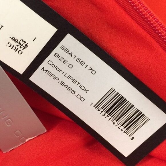 Gorgeous Red Strappy Halston Heritage Mini Dress - 0 - Picture 9 of 11